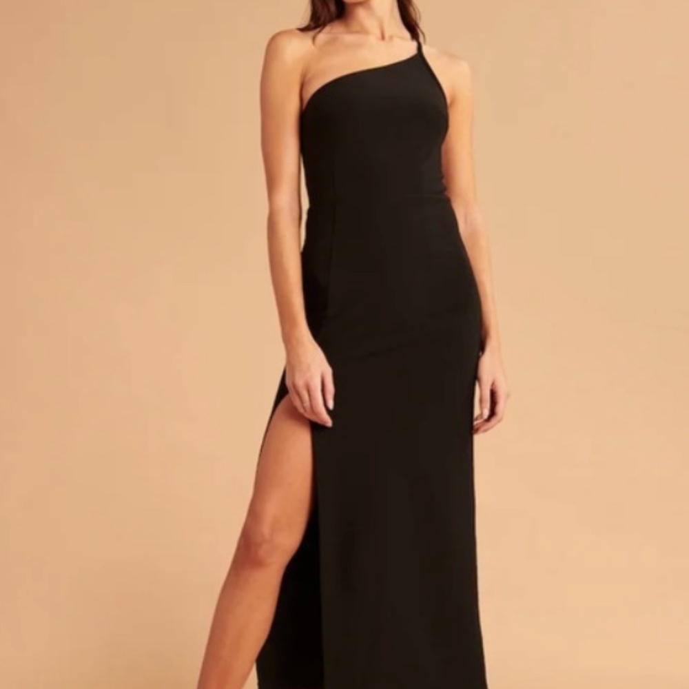 Abercrombie Asymmetrical One-Shoulder Maxi Dress